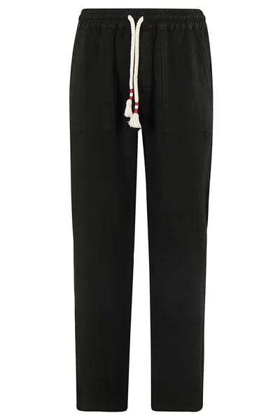 Mc2 Saint Barth Pant With Coulisse In Black Vintage
