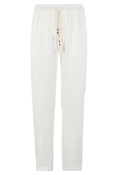 Mc2 Saint Barth Trouser With Coulisse In White