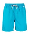 Mc2 Saint Barth Man Light Blue Swim Shorts Pantone Special Edition In Blue