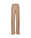 Mc2 Saint Barth Amalia Trousers In Multicolor Raschel Knit