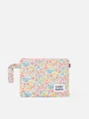 Mc2 Saint Barth Pareasy Pochette With Annabelle Print Made With Libery Fabric In Pink