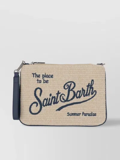Mc2 Saint Barth Parisian Woven Texture Clutch Bag