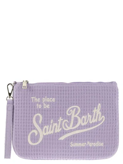 Mc2 Saint Barth Parisienne - Clutch Bag With Wrist Loop In Lilac