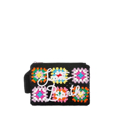 Mc2 Saint Barth Black Crochet Pochette