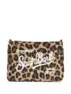 Mc2 Saint Barth Aline Leopard-print Clutch Bag In Animal Print