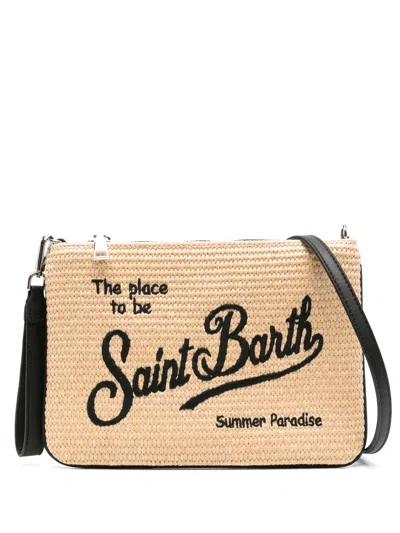 Mc2 Saint Barth Parisienne Clutch Bag In Neutrals