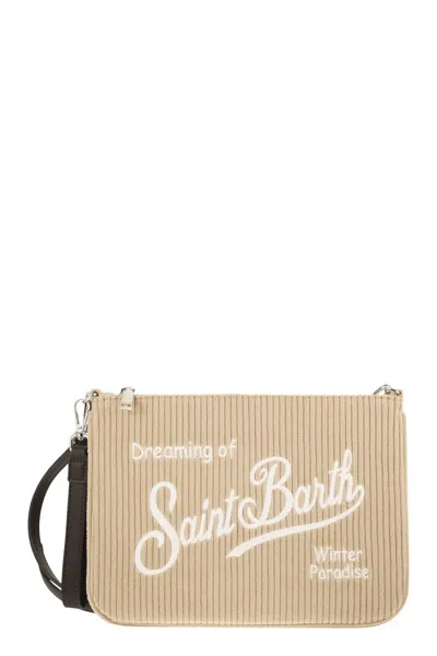 Mc2 Saint Barth Parisienne - Corduroy Clutch Bag In Pattern