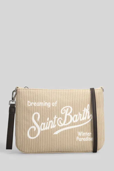 Mc2 Saint Barth Parisienne Corduroy Clutch In Nude