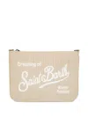 Mc2 Saint Barth Parisienne Corduroy Make-up Bag In Neutral