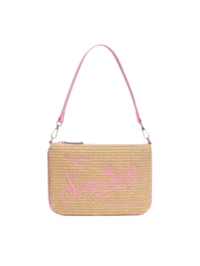 Mc2 Saint Barth Kids' Parisienne Mini Pochette With Shoulder Strap In Neutral