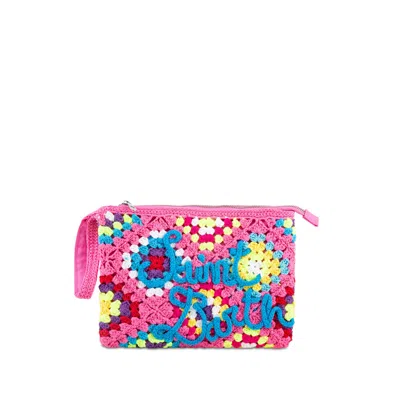 Mc2 Saint Barth Pink Crochet Pochette
