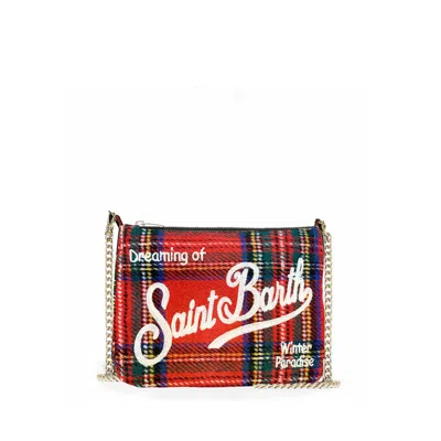Mc2 Saint Barth Red Tartan Cross-body Bag