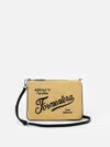 Mc2 Saint Barth Parisienne Straw Pochette With Formentera Embroidery In Beige