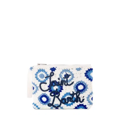 Mc2 Saint Barth White Crochet Pochette