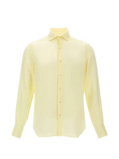 Mc2 Saint Barth Pastel Yellow Lightweight Casual Shirt