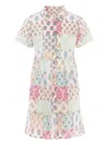 Mc2 Saint Barth Patchwork-design Dress In Pink