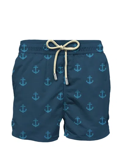 Mc2 Saint Barth Patmos Drawstring Swim Shorts In Multi