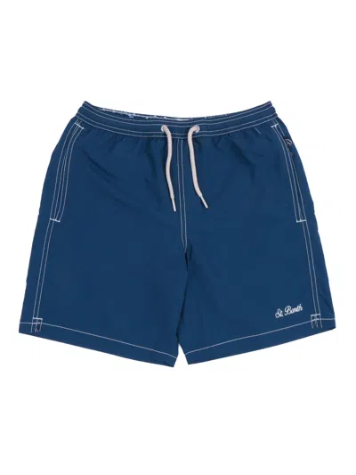 Mc2 Saint Barth Kids'  Patmos Jr-toile 60 Marine Blue