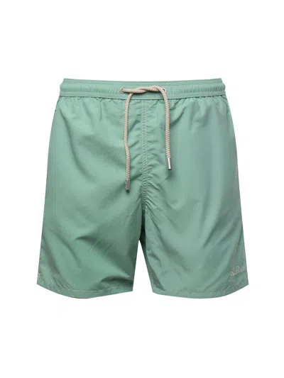 Mc2 Saint Barth Patmos Mid-length Swim Shorts In Green