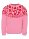 Mc2 Saint Barth Patterned-jacquard Sweater In Pink