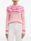 Mc2 Saint Barth Patterned Sweater In Pink