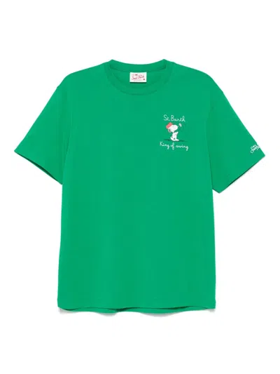 Mc2 Saint Barth Peanuts Champion T-shirt In Green