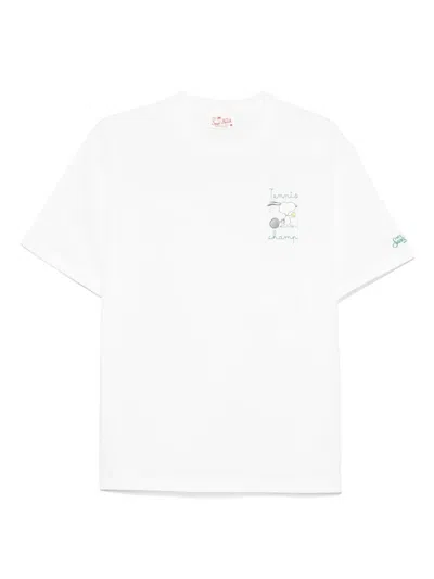 Mc2 Saint Barth Peanuts Champion T-shirt In White