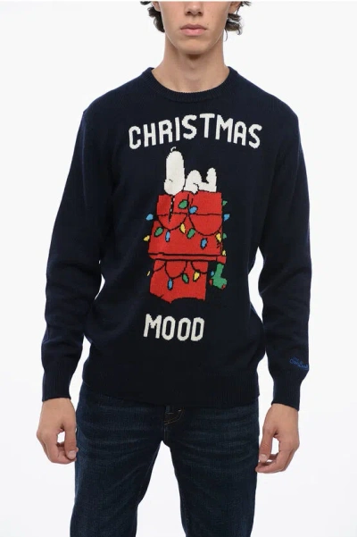 Mc2 Saint Barth Peanuts Embroidered Christmas Mood Crew-neck Sweater