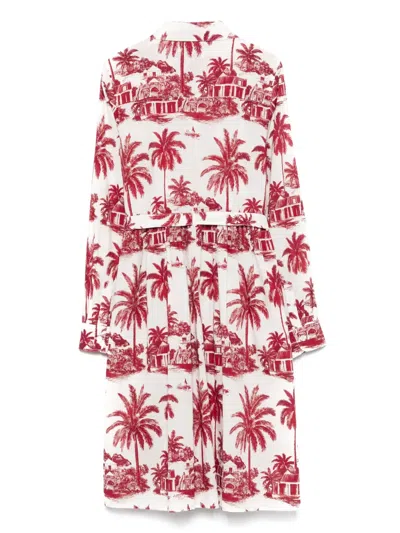 Mc2 Saint Barth Kids' Philipa Shirt Dress In White