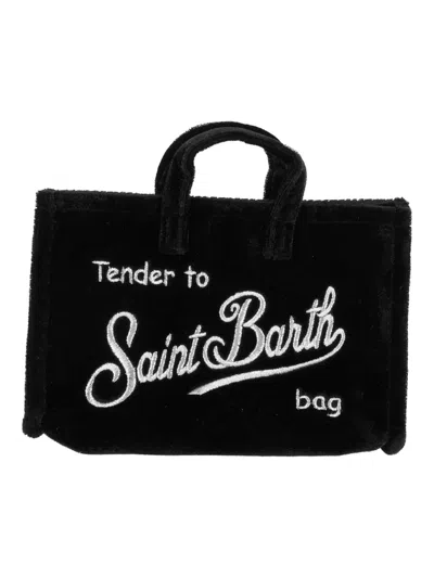 Mc2 Saint Barth Phone Bag Velvet-00 Emb In Black