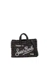 Mc2 Saint Barth Phone Tote Bag In Black