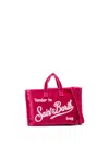 Mc2 Saint Barth Phone Tote Bag In Burgundy