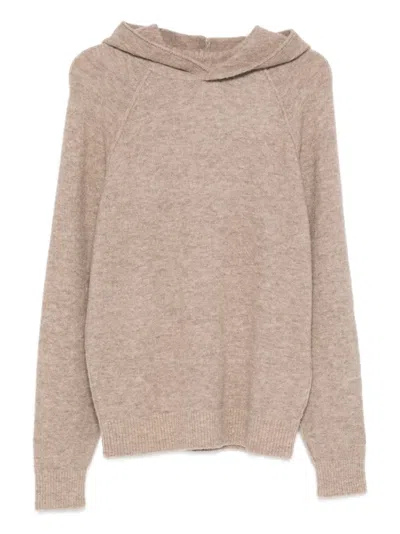 Mc2 Saint Barth Piccadilly Long-sleeve Hooded Sweater In Neutral