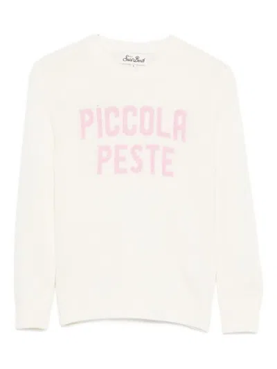 Mc2 Saint Barth Kids' Picola Peste Sweater In Neutral