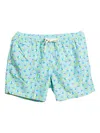 Mc2 Saint Barth Pig-print Drawstring Swim Shorts In Blue