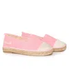 Mc2 Saint Barth Pink Canvas Espadrillas With Embroidery In Pink