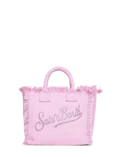Mc2 Saint Barth Pink Colette Handbag With Shoulder Strap