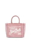 Mc2 Saint Barth Pink Colette Velvet Handbag