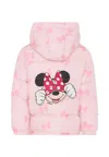 Mc2 Saint Barth Pink Down Jacket For Girl With Minnie In Pink