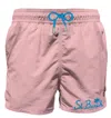 Mc2 Saint Barth Pink Man Swim Shorts With Pocket In Pink