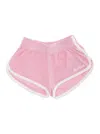 MC2 SAINT BARTH PINK SHORTS WITH LOGO LETTERING EMBROIDERY IN COTTON BLEND BABY