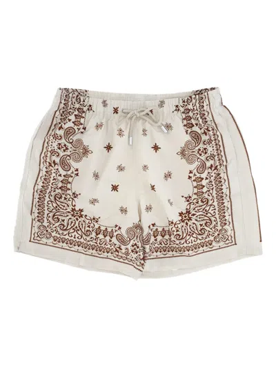 MC2 SAINT BARTH PLACED-PRINT DRAWSTRING SWIM SHORTS