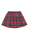 Mc2 Saint Barth Pleated Skirt In Red