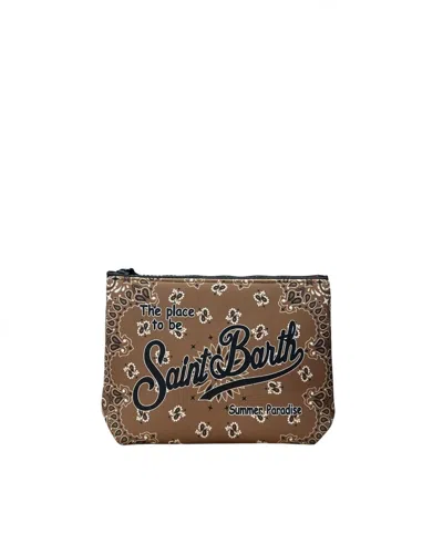 Mc2 Saint Barth Pochette Aline Bandana Marrone In Brown