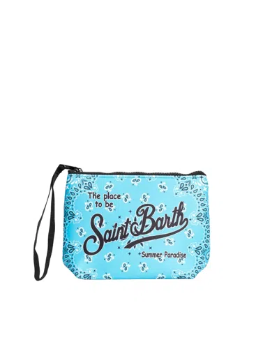 Mc2 Saint Barth Pochette Aline Bandana Turchese In Blue