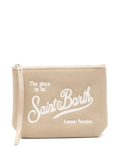 Mc2 Saint Barth Pochette Aline Canvas Beige