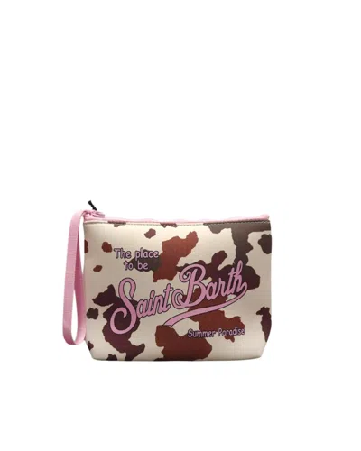 Mc2 Saint Barth Pochette Aline Cow Skin In Multi