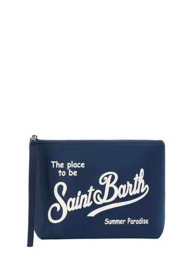 Mc2 Saint Barth Pochette Aline In Nylon In Blue