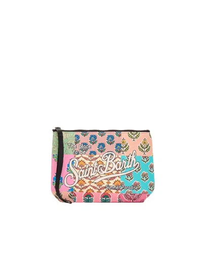 Mc2 Saint Barth Pochette Aline In Scuba Con Patch Multicolor In Multicolour