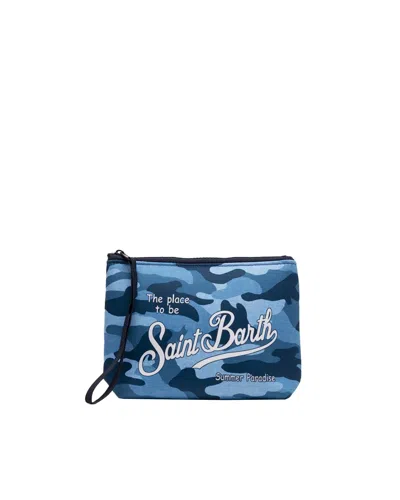 Mc2 Saint Barth Pochette Aline In Scuba Con Stampa Camouflage In 02152h